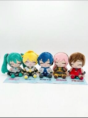 Vocaloid Character Plush Keychain Set - Multicolor Cute Plushies